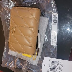 Tan Quilted Wallet
